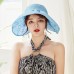  Fashion Floral Sun Hat Ruffled Adjustable Wide Brim Caps Foldable Outdoor   eb-30995737